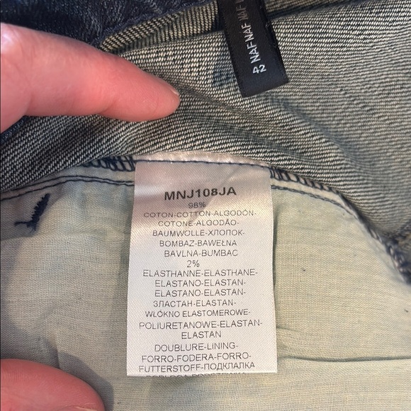 NAF NAF Blue Mini Skirt Casual Night Out 42 - Picture 3 of 4